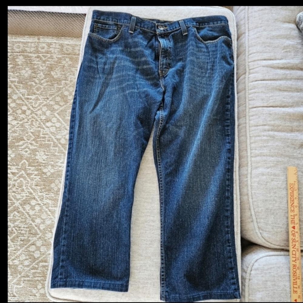 Mens Blue Jeans Route 66 Brand straight leg size 42 x 26